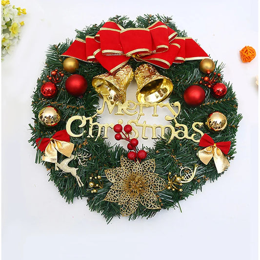 2024 Wholesale 30*30cm Christmas Wreath Christmas Decorations Hanging Outdoor Home Decor
