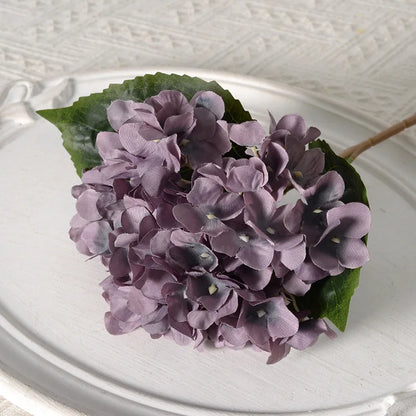 High Single Artificial Hydrangea Flower Stem Wedding Other Events Artificial Flowers Real Touch White Hydrangea