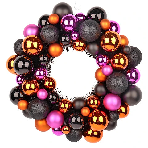 16 Inches Halloween Wreath Door Decoration Wreath Flower Home Haunted House Horror Party Halloween Wreath Supplies