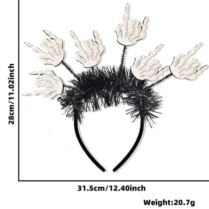 Halloween Pumpkin Vampire Spider Skulls Skeleton Hands Party Radial Hair Hoop