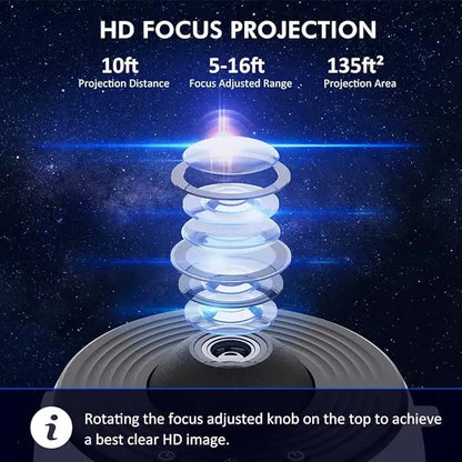 Galaxy Projector HD Image Star Galaxy Light With 13 Film Discs Planetarium Projector for Kids,360 Rotating 1/2h Timer