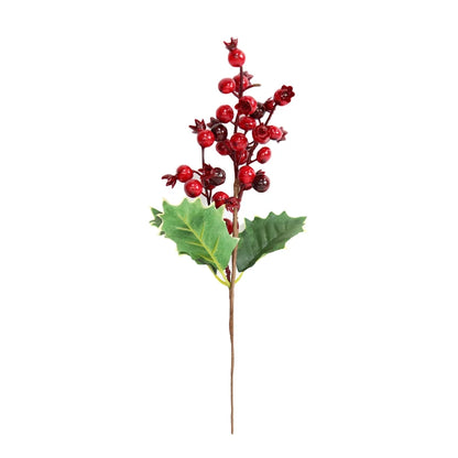 Christmas tree branch party decoration in red and green
