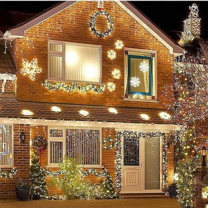 2.7m Christmas Decoration LED Rattan Garland Wreath Light Door Hanging Ornaments Artificial Xmas Tree Fireplace Decor