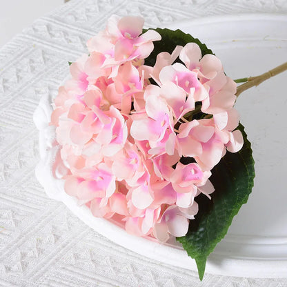 High Single Artificial Hydrangea Flower Stem Wedding Other Events Artificial Flowers Real Touch White Hydrangea
