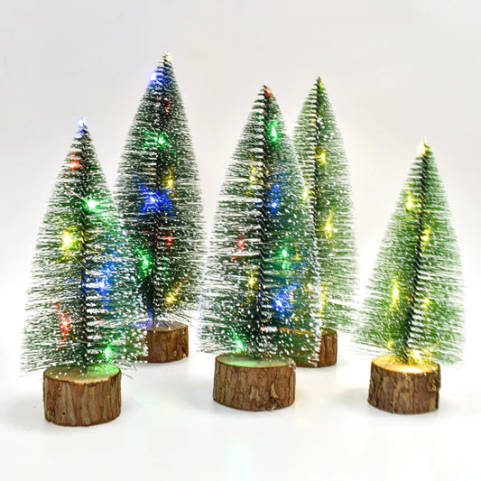2024 New Design Christmas Tree With Led Lights Christmas Gift Decoration Supplies Tabletop Christmas Ornaments