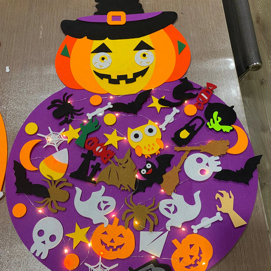 Halloween Children's Toys Wall Hanging Decoration DIY Felt Craft Kits for Home Decoration