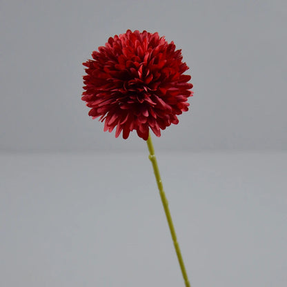 Hot Sale Artificial Single Chrysanthemum Branch Silk Marigold Ball PingPong Artificial Flowers Bulk Cake Wedding DecorDIY