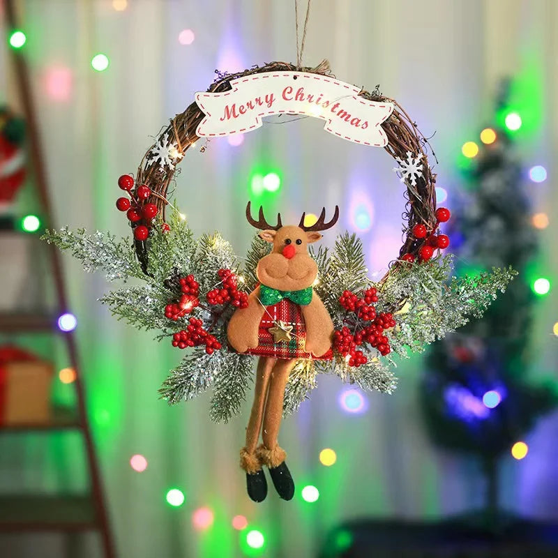 Pine Needle Xmas Garland light