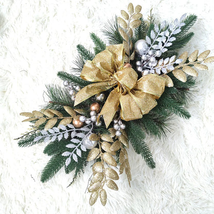 Nordic Christmas Staircase Decoration gold