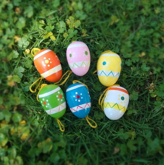 Wooden Wholesale Decorative Coloured Easter Eggs  Ornaments for Gift