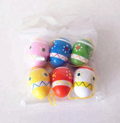 Wooden Wholesale Decorative Coloured Easter Eggs  Ornaments for Gift
