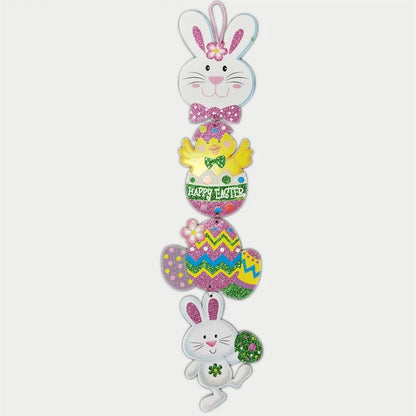 Cute Rabbit Hanging Ornament for Easter Decoration Happy Easter Egg Baskets Party Decor
