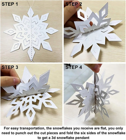 Christmas hanging 3D snowflake decoration wholesale