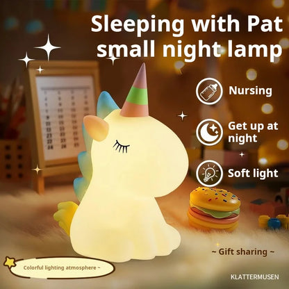XINSITE Adjustable Brightness Eye Protection Night Light with Sleep Charging Color Matching Patting Features