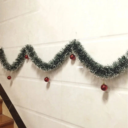 Christmas Wreath Family Party Wall Door Decorations Christmas Tree Ornaments Metal Ribbon Bows Party Supplies