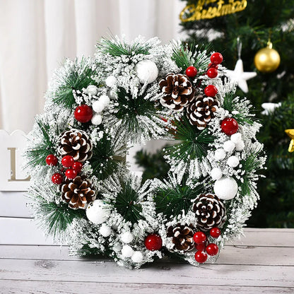 Pine Needle Xmas Garland white