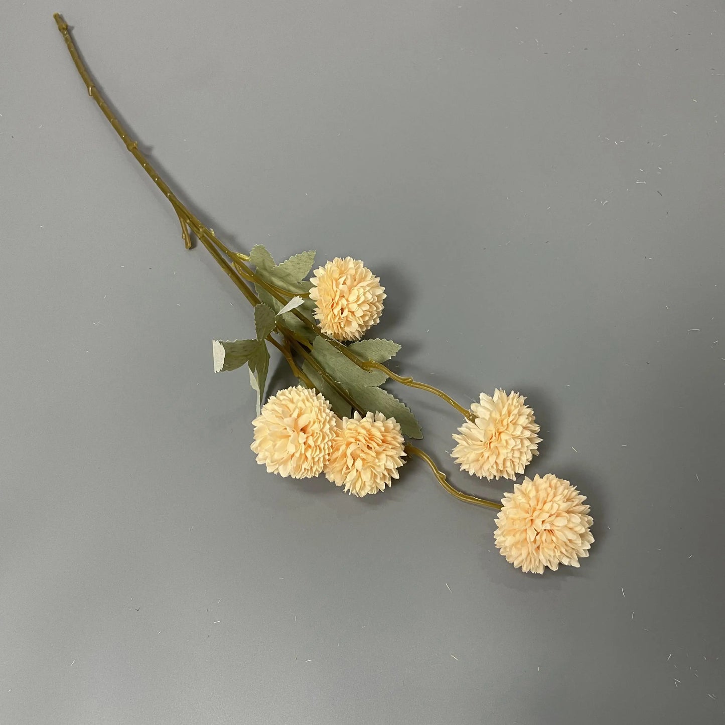 Decorative Wholesale Small Faux Pompon Chrysanthemum Dandelion Artificial Silk Kiku Flower