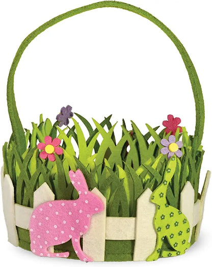 Easter Felt Basket for Kids Easter Egg Hunting Party Favors Easter Bucket