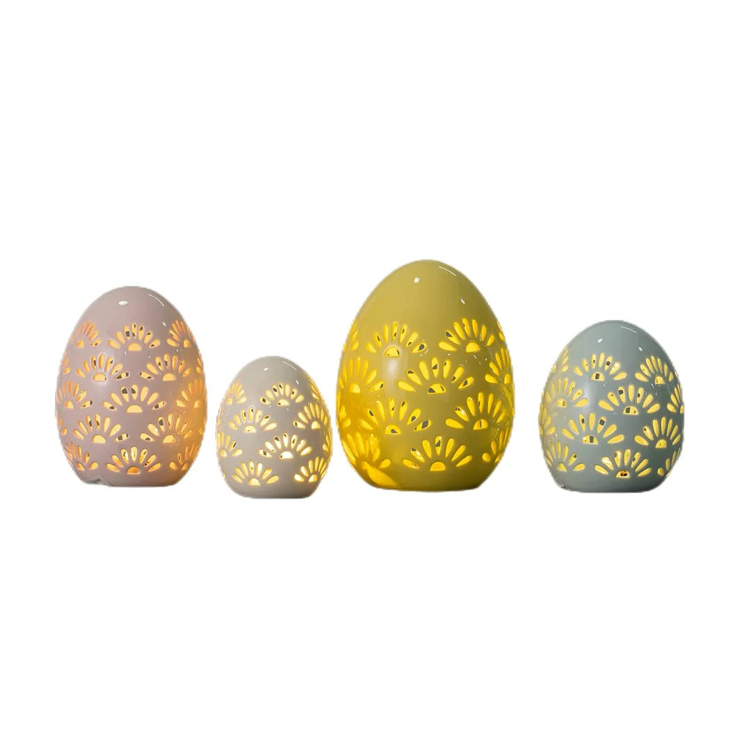 Wholesale LED Light Ceramic Easter Decoration Eggs  Porcelain Easter Eggs