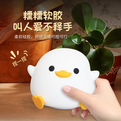 New Gluttonous Family of Greedy Pig Night Light Sleeping With Patting Silicone USB Light Gift LED for Girls
