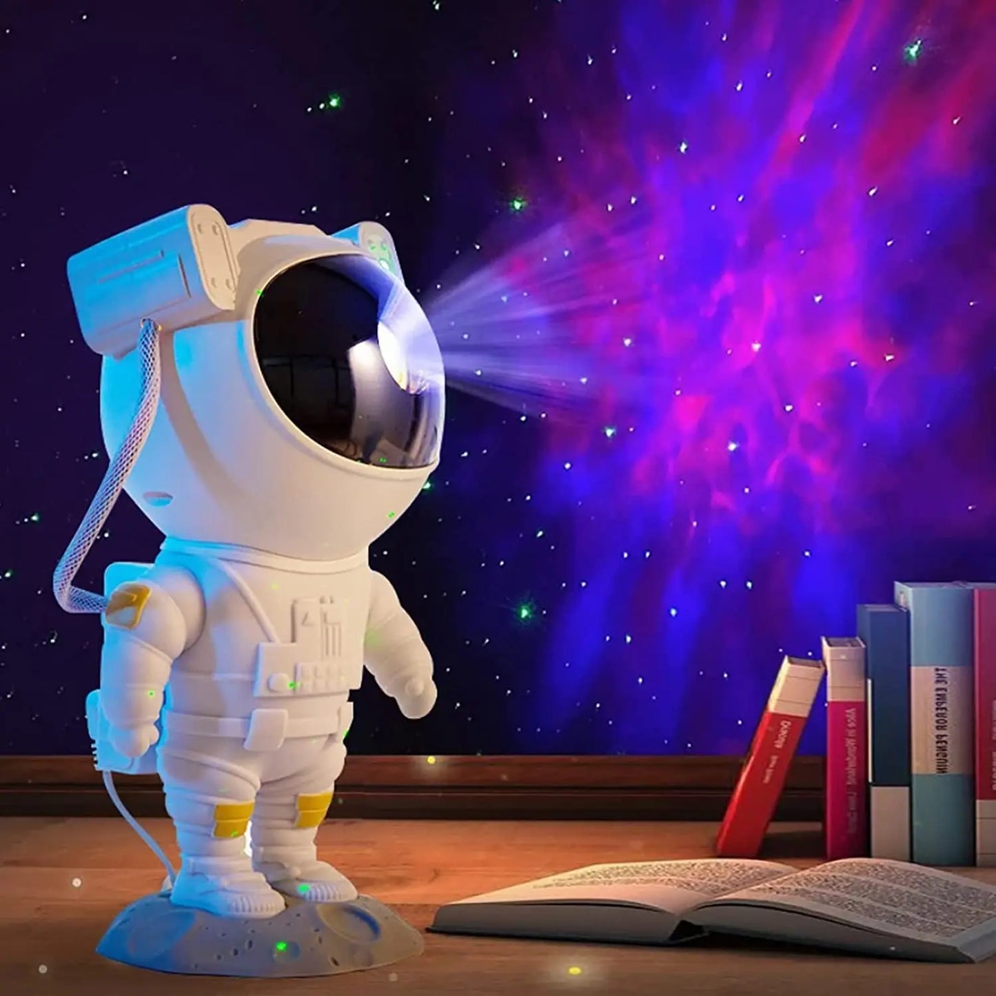 Star Projector Galaxy Night Light Astronaut Space Projector Starry Nebula Ceiling LED Lamp with Timer and Remote for Kids Room