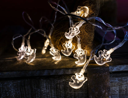 Acrylic Cadena De Lamparas Cheap Spider Gnomes Lighted Halloween Gnomes Ghost Light String fairy Halloween