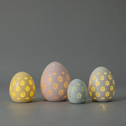 Wholesale LED Light Ceramic Easter Decoration Eggs  Porcelain Easter Eggs