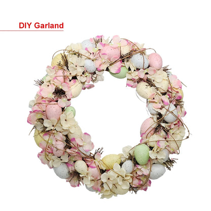 Novelty Wholesale Festival DIY Pattern Ornaments Colorful Foam Easter Eggs for Easter Decoration 2025