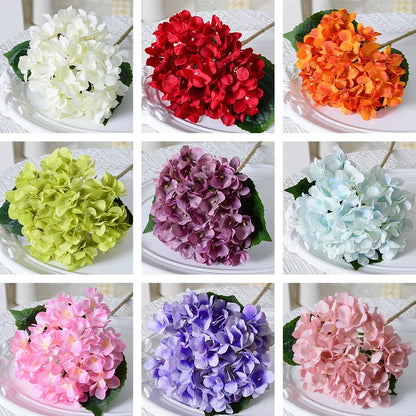 High Single Artificial Hydrangea Flower Stem Wedding Other Events Artificial Flowers Real Touch White Hydrangea