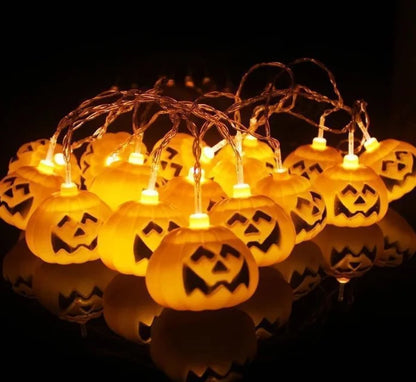 1.5m 10LED Plating Glitter Pumpkin  Halloween  String Lights Halloween Decorations