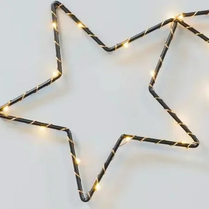 Metal Designed LED Star Decoration Wall Lamp Fashion Style Christmas Lights for Holiday Party