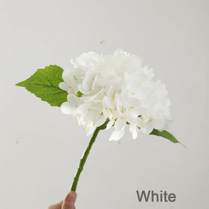 Wholesale High Quality Real Touch Soft PE Lifelike Low MOQ Single Stem Artificial Flower Hydrangea