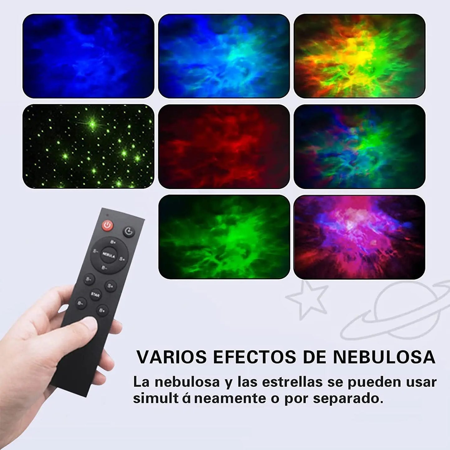 Star Projector Galaxy Night Light Astronaut Space Projector Starry Nebula Ceiling LED Lamp with Timer and Remote for Kids Room