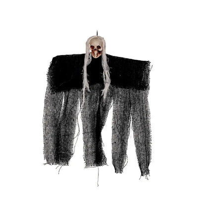 Wholesale Halloween Decorations Outdoor Scary Crying Witch Hanging Skeleton Ghost Haunted House Decoration Props