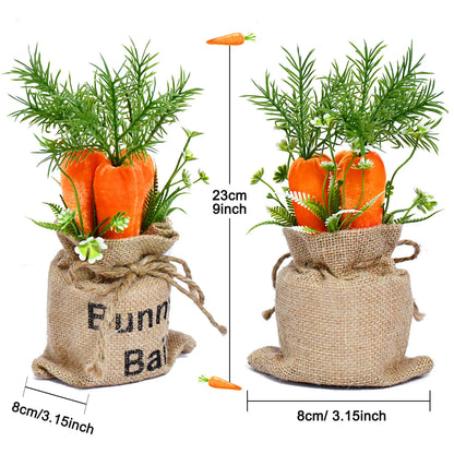 Easter Decoration Carrot Sack Easter Table Decoration Holiday Home Ornaments Desktop Decoration Props