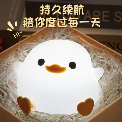 New Gluttonous Family of Greedy Pig Night Light Sleeping With Patting Silicone USB Light Gift LED for Girls