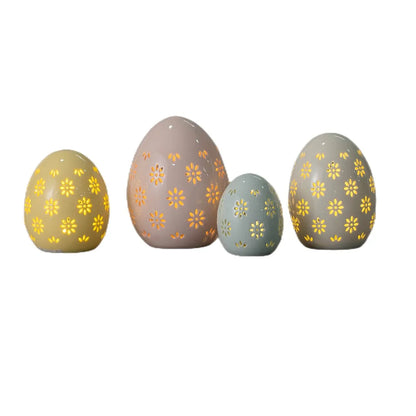 Wholesale LED Light Ceramic Easter Decoration Eggs  Porcelain Easter Eggs