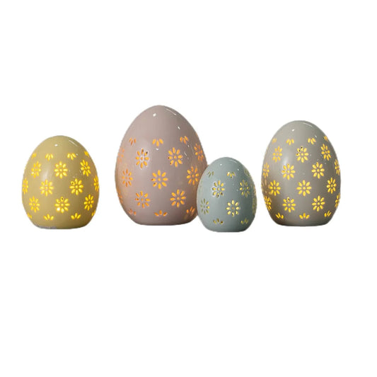 Wholesale LED Light Ceramic Easter Decoration Eggs  Porcelain Easter Eggs