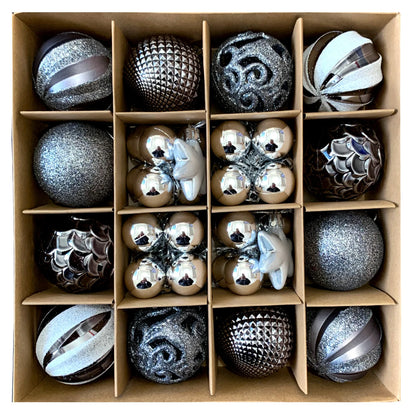 Christmas tree plastic blue decorative ball