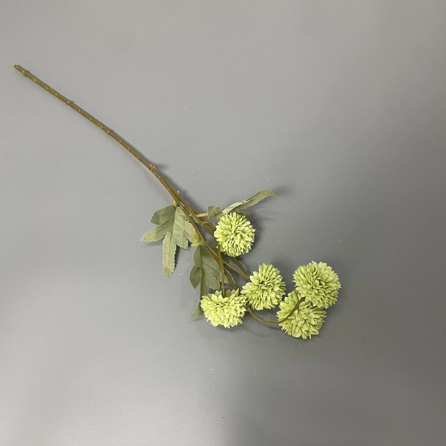 Decorative Wholesale Small Faux Pompon Chrysanthemum Dandelion Artificial Silk Kiku Flower