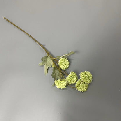 Decorative Wholesale Small Faux Pompon Chrysanthemum Dandelion Artificial Silk Kiku Flower