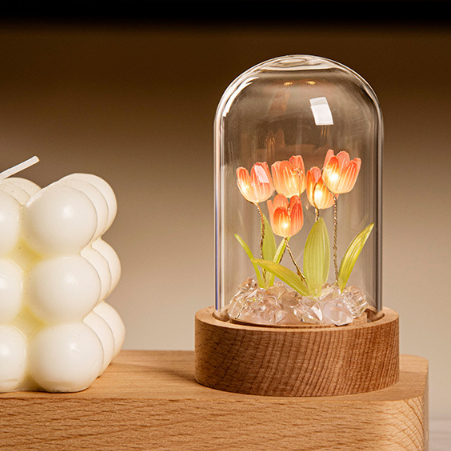 Tulpe Nachtlicht Schreibtisch led Atmosphärenlicht Dekoration Blumenlicht Feiertagsgeschenk Geschenk