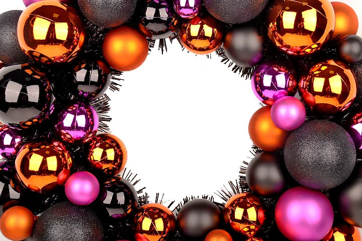 16 Inches Halloween Wreath Door Decoration Wreath Flower Home Haunted House Horror Party Halloween Wreath Supplies