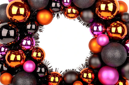 16 Inches Halloween Wreath Door Decoration Wreath Flower Home Haunted House Horror Party Halloween Wreath Supplies