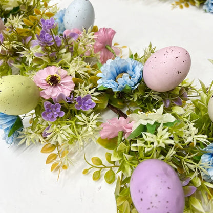 Artificial Vines Easter Garlands Mixed Colorful Flowers Easter Garlands for Front Door and Home Wall Decoration
