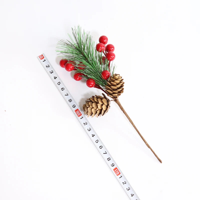 Christmas Tree Branch Party Decoration Pinecone
