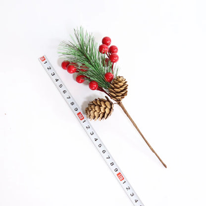 Christmas Tree Branch Party Decoration Pinecone