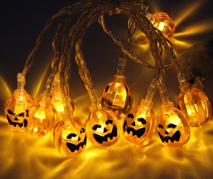 1.5m 10LED Pumpkin Halloween  Small Lights String Halloween Decorations