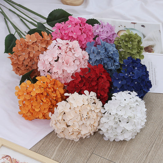 90 piezas de simulación de boda de hortensia simple, arreglo de flores en el suelo, decoración de la escena de boda, arreglo de pared de flores, arreglo floral, arreglo de flores falsas.