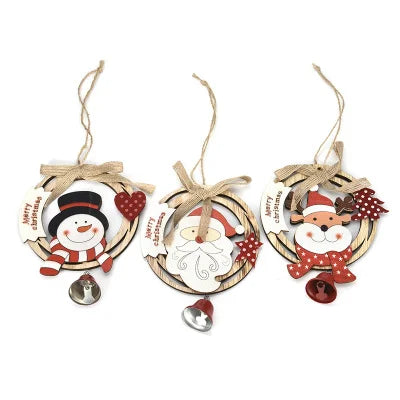 Factory Supply  Christmas Decorations Tree Ornaments Wooden Crafts